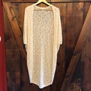GARAGE oatmeal oversized cardigan